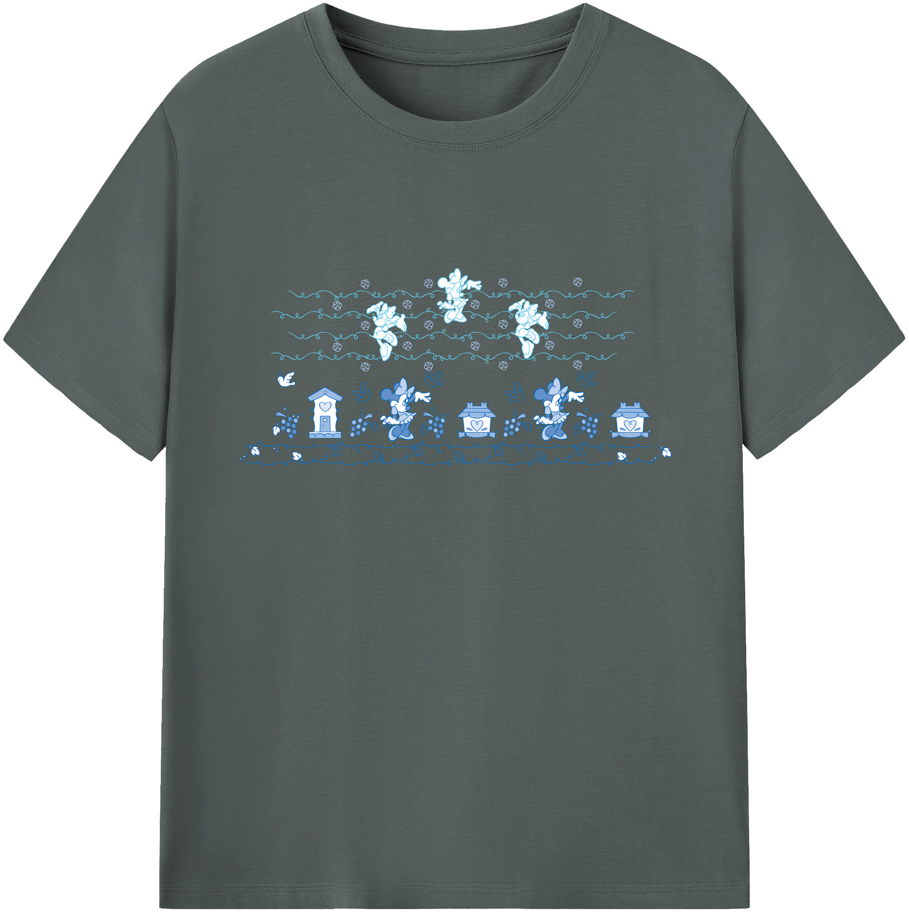ミッキーマウス Mickey Mouse 綿100％ メンズ半袖Tシャツ｜肌触りやわらか＆通気性